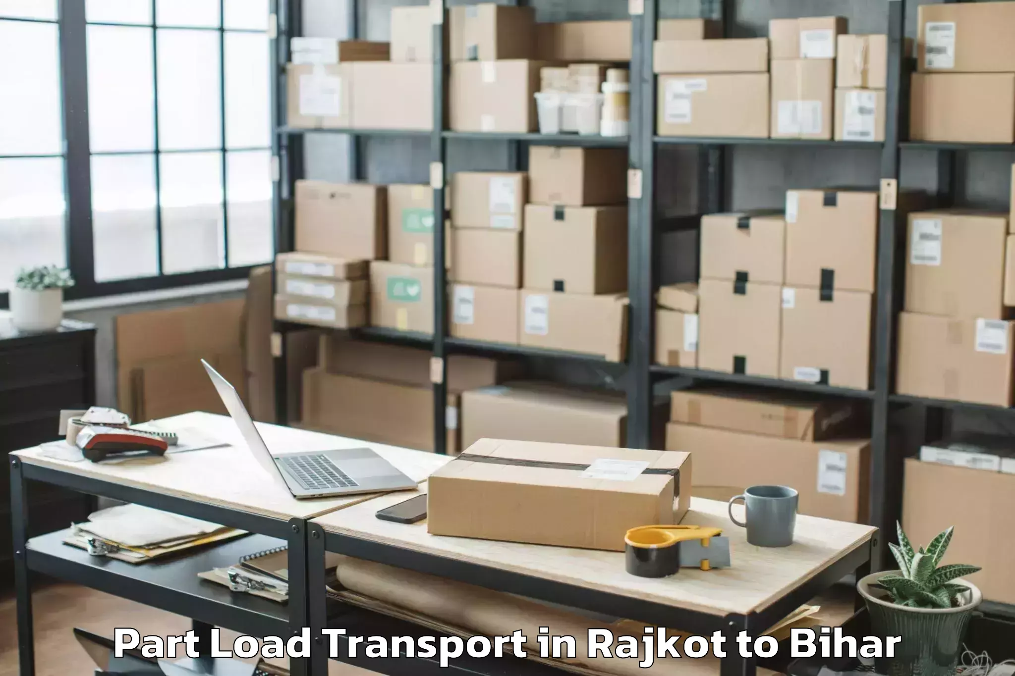 Quality Rajkot to Jalley Part Load Transport